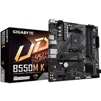 Gigabyte B550M K Micro-ATX Motherboard - AM4, PCIe 4.0, Dual M.2 Gigabyte B550M K Micro-ATX Motherboard - AM4, PCIe 4.0, Dual M.2